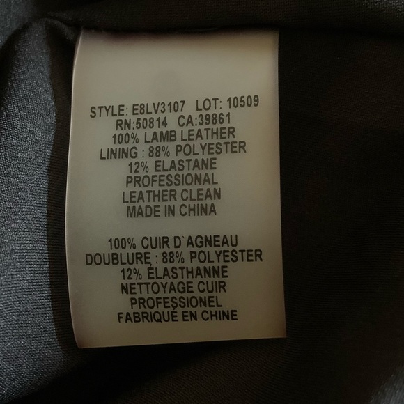 Elie Tahari Black Lamb leather Jacket - Picture 5 of 13